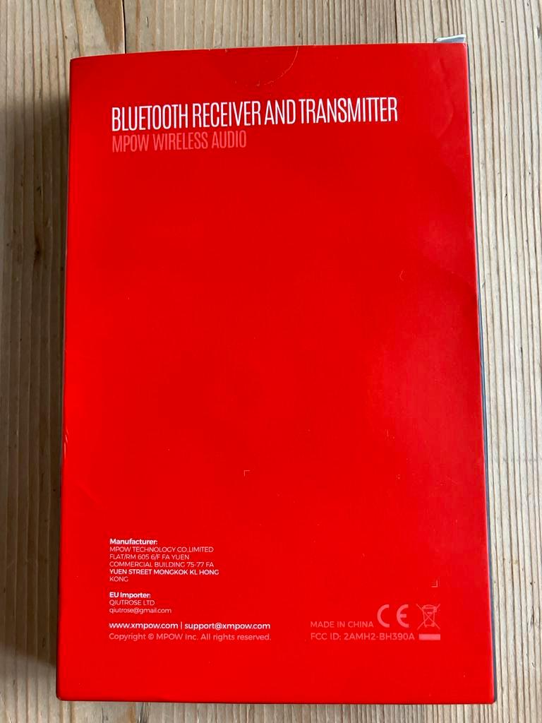 Mpow BH390A Bluetooth zender en ontvanger - Wireless audio