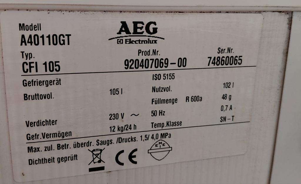 Diepvries gratis af te halen in Beek Montferland