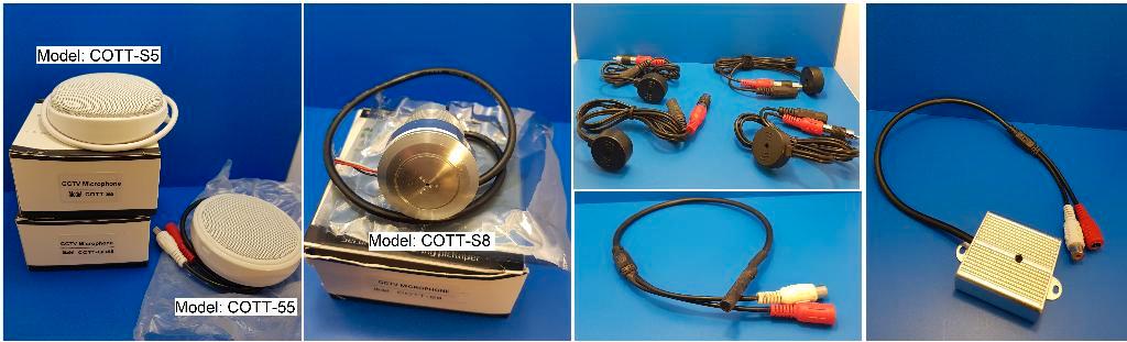 partij microfoons voor beveiligings camera''s,