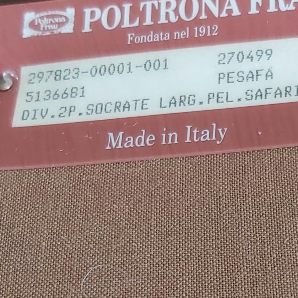 Robuuste vintage lederen bank