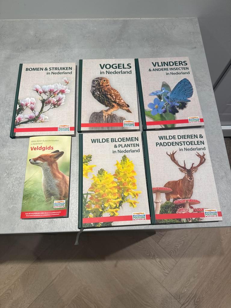 Natuurboeken serie Nationale Postcode Loterij - Gratis af te