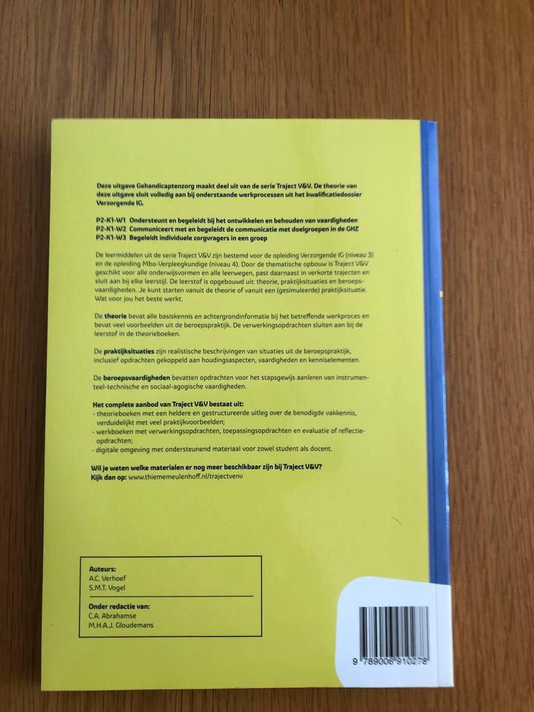Gehandicaptenzorg Theorieboek Niveau 3