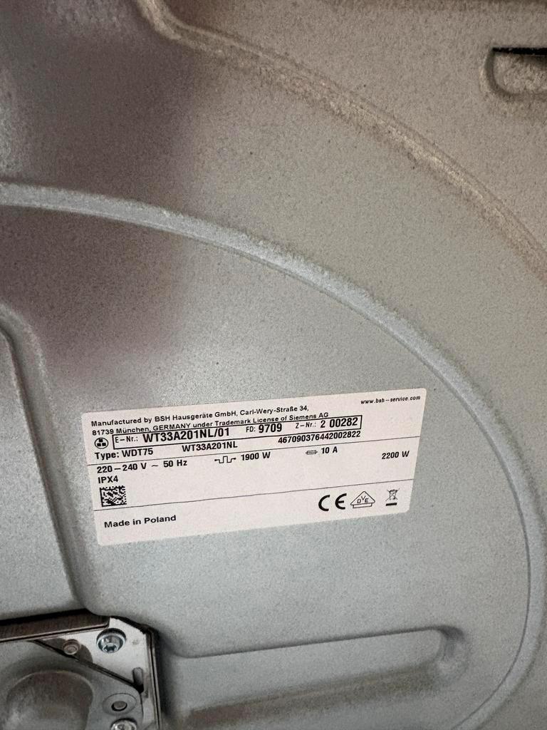 GRATIS op te halen wasdroger met luchtafvoer naar buiten