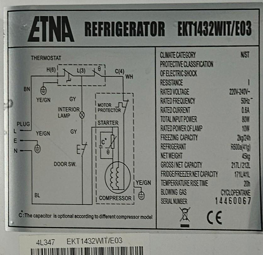 Etna EKT1432WIT/E03 Koelkast - Perfect voor kleine ruimtes!