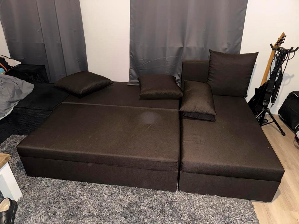 Hoekbank Slaapbank 206x120cm - Ideaal voor kleine ruimtes!