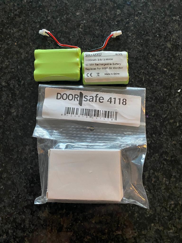 gratis accu voor deurbel van Doorsafe