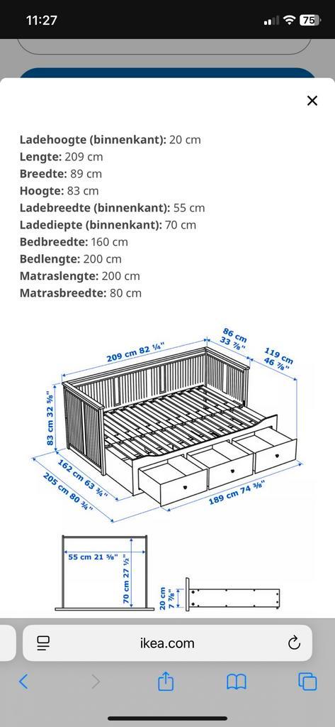 2 Hemnes bedden van Ikea