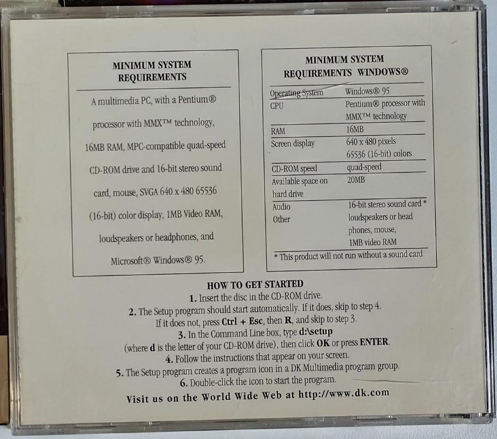 GRATIS 4x CD-rom over heelal, menselijk lichaam, leuke games