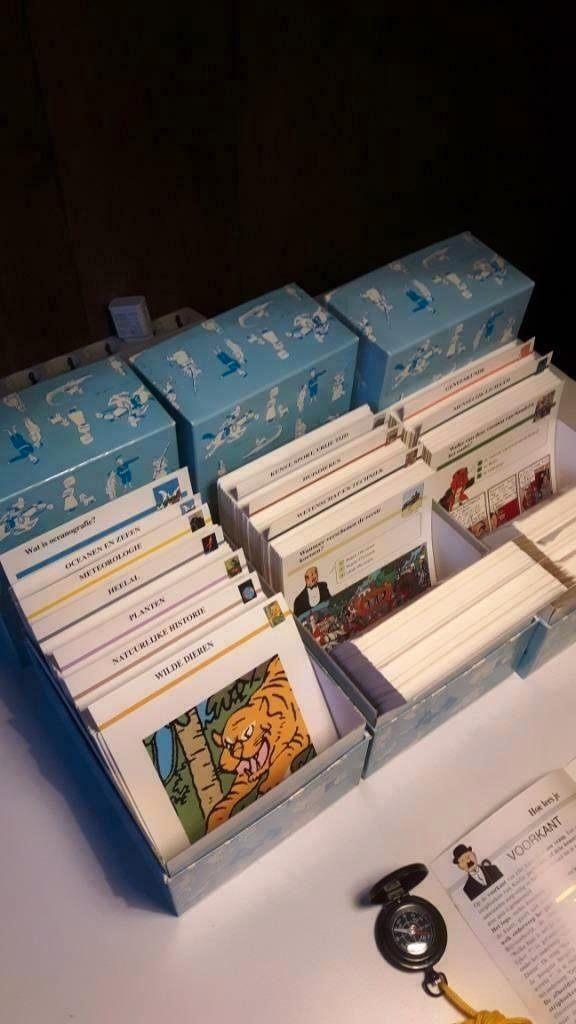 Kuifje kaarten vraag en antwoordbladen complete serie