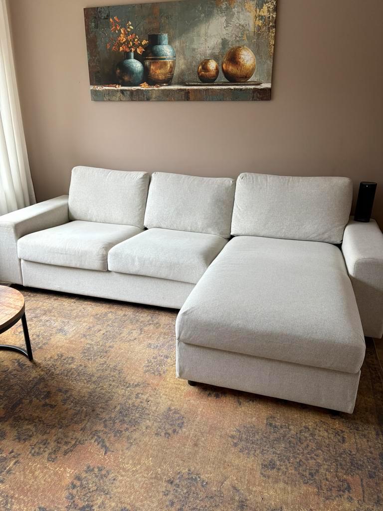 Vimle 3 zitsbank met chaise longue. Gratis op te halen