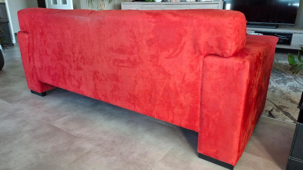 Rode 3-zits bank GRATIS AFHALEN