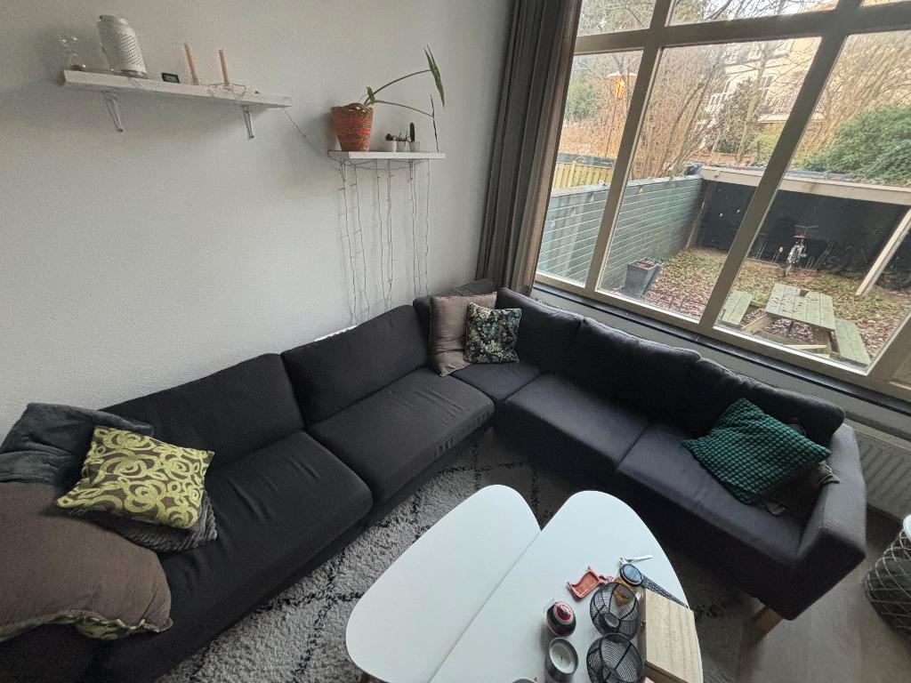 Grote blauwe hoekbank | Gratis afhalen