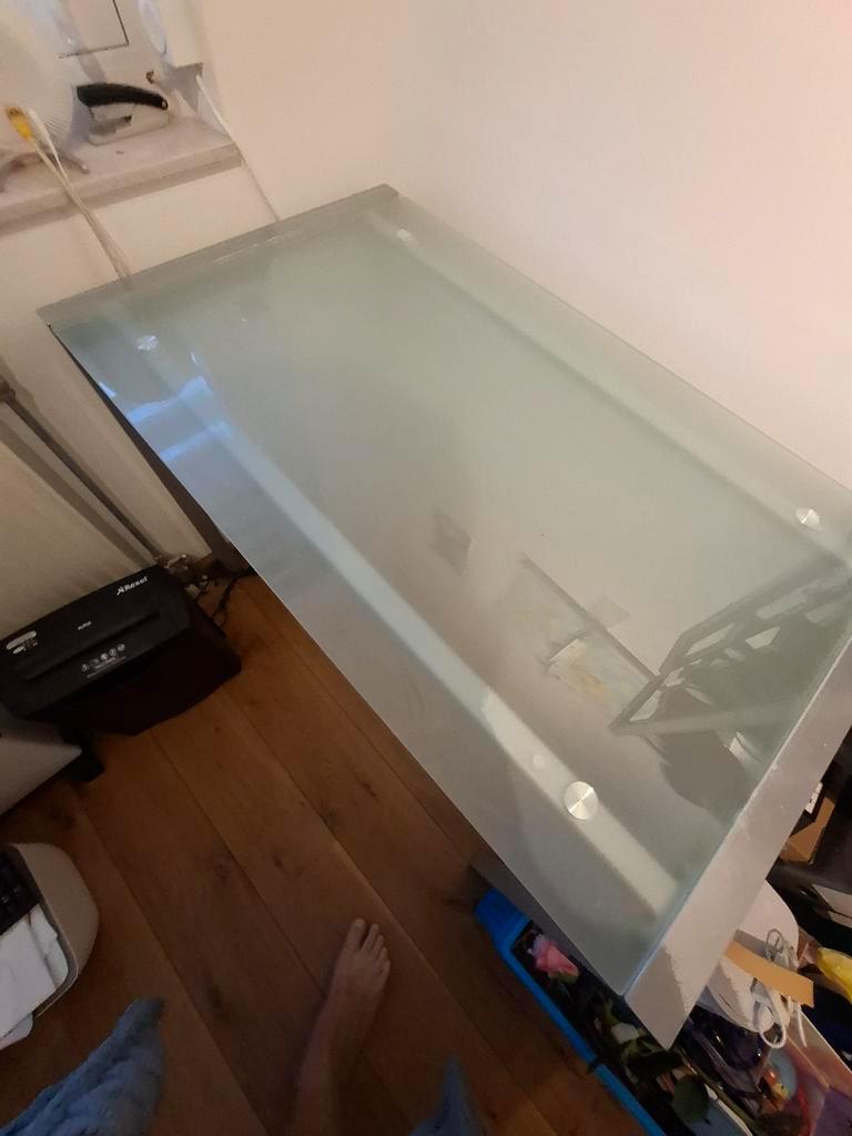 Glazen Bureau / Tafel - 100x60x75cm