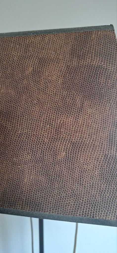 Stijlvolle staande lamp met bruine kap