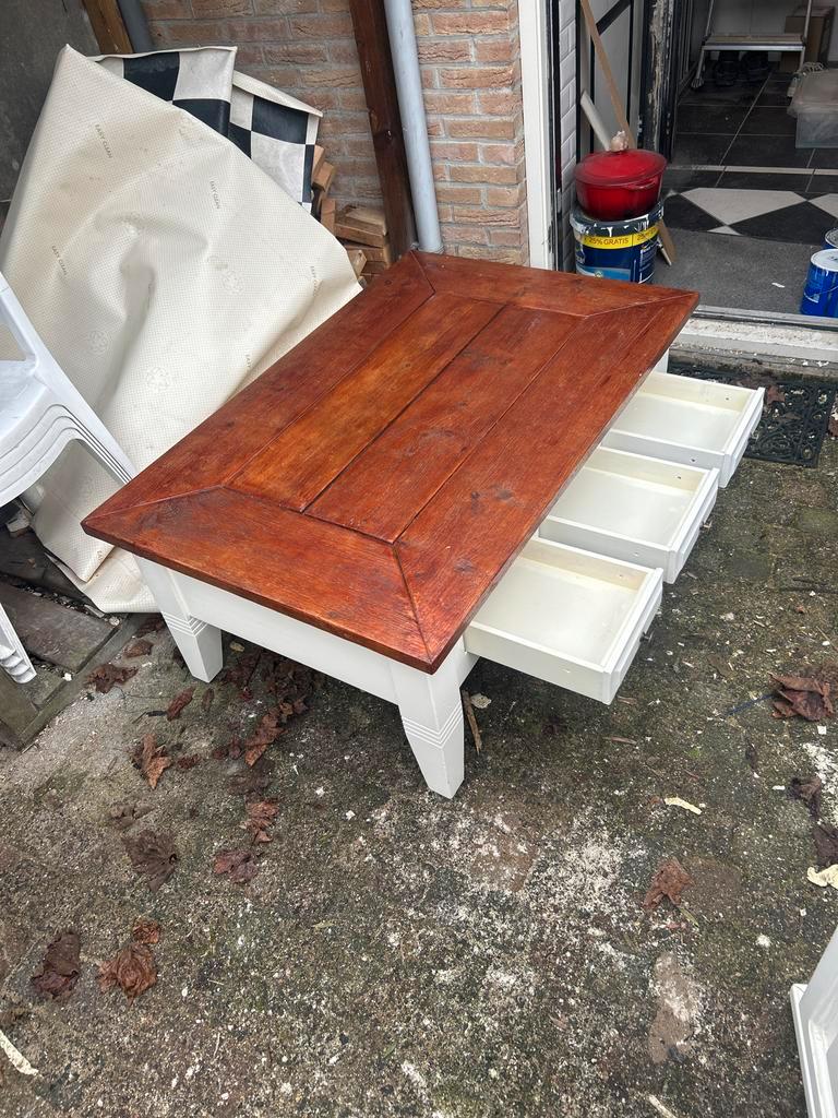 Houten salontafel - 109x78x50cm - Gratis ophalen