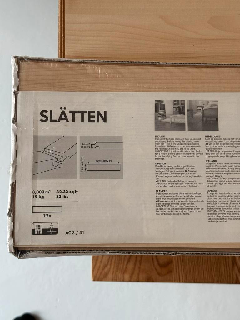 IKEA Slätten Laminaat 15m2+ - 60 planken