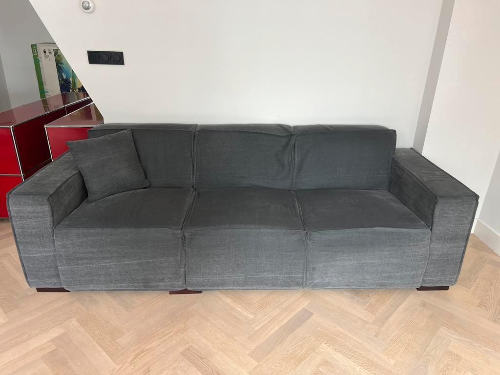 3-zitsbank + hocker | Free Sofa