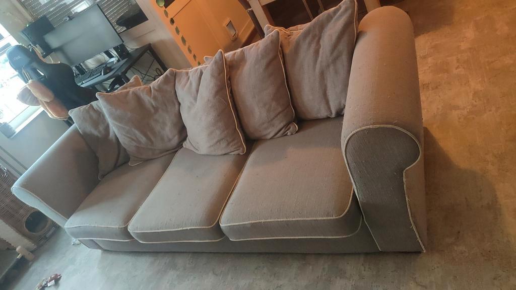 Comfortabele 3-zits bank met afneembare kussens