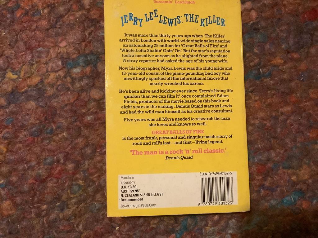 Great balls of fire/Jerry Lee Lewis. M Silver+Myra Lewis