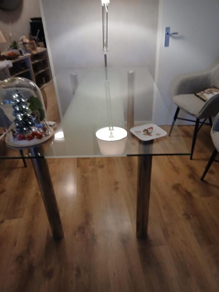 Glazen tafel 160x90 - GRATIS!