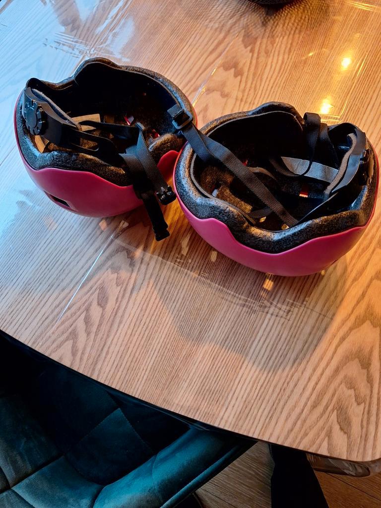 Fietshelm Set - Roze/Rood