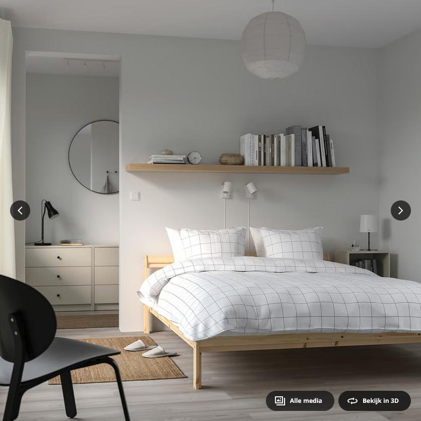 Ikea bed Neiden 140x200 met lattenbodem - Gedemonteerd