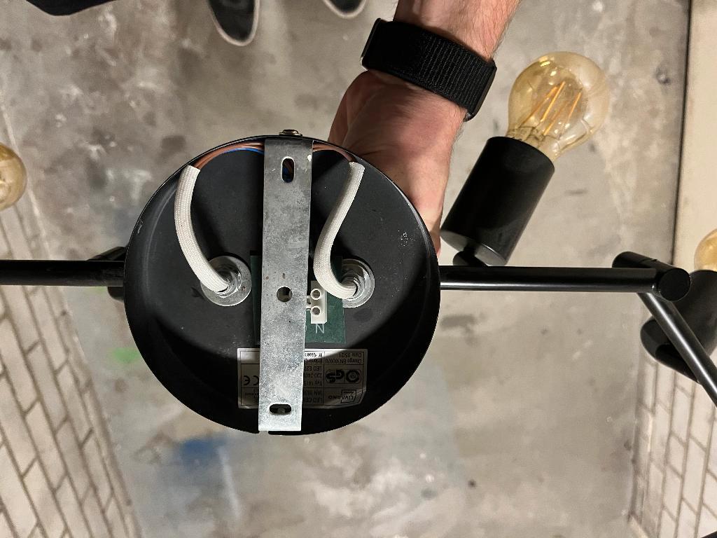 Sputnik Plafondlamp Zwart 6-Lichts Industrieel