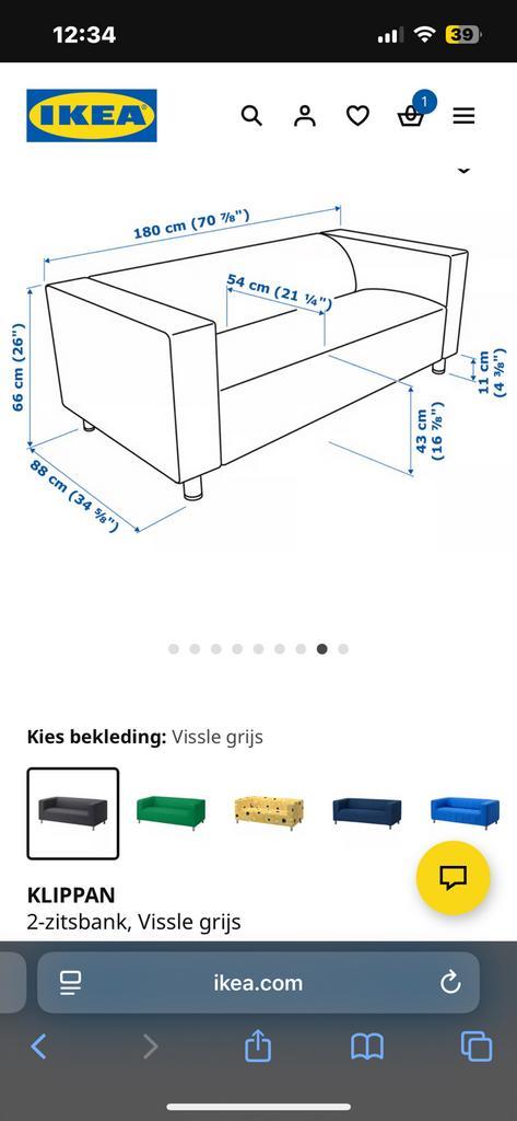 ikea klippan tweezits bank