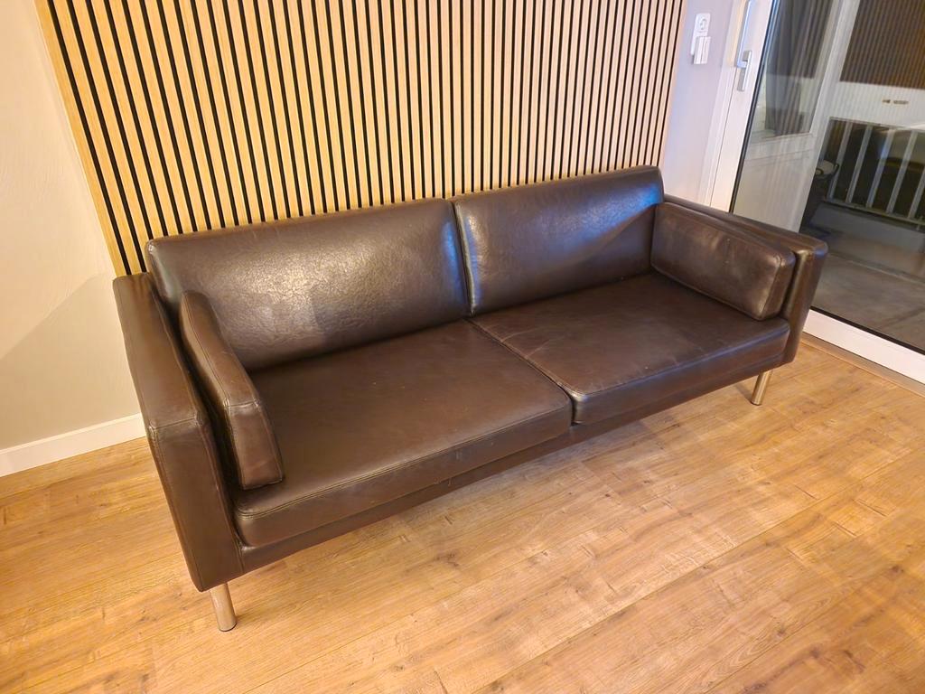 Donkerbruine 2-zits bank (2.00m) - Zandvoort