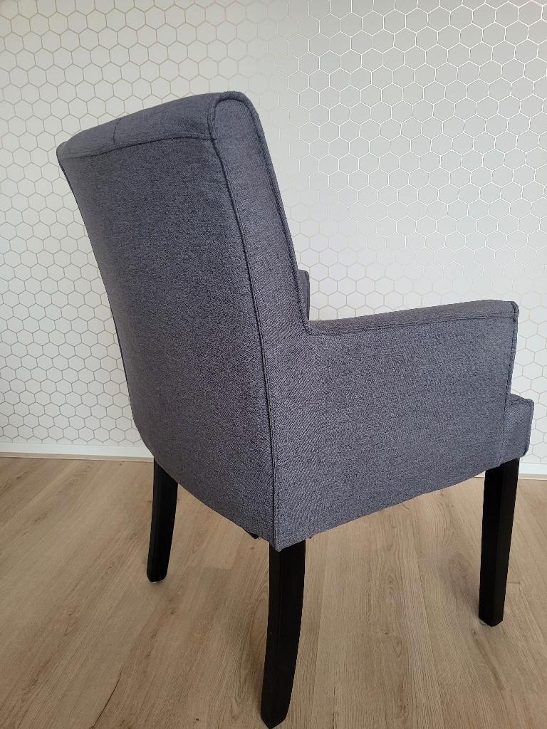 Eetkamerstoelen 4 stuks grijs