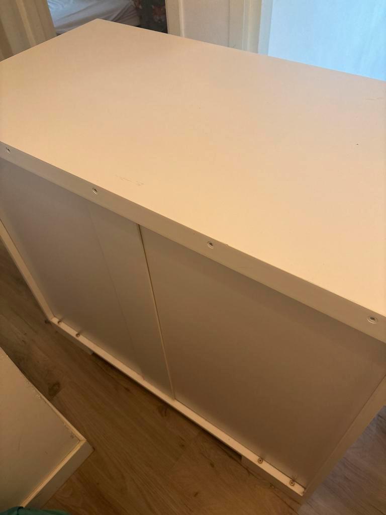 Witte commode met 3 lades
