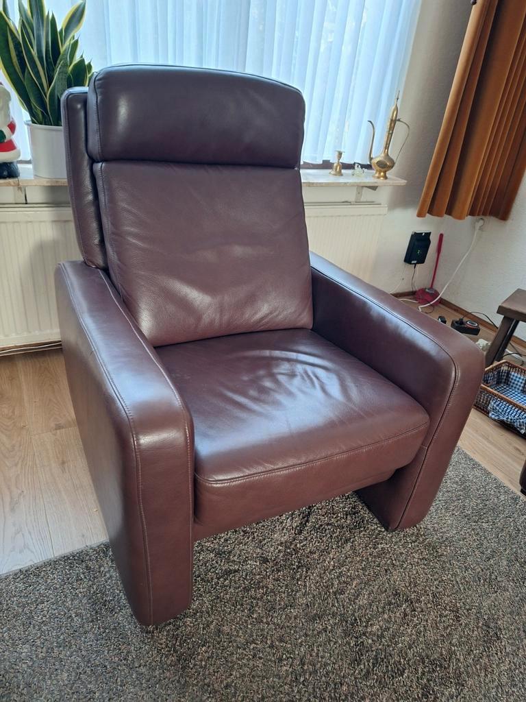 Leren bank en stoel Gratis