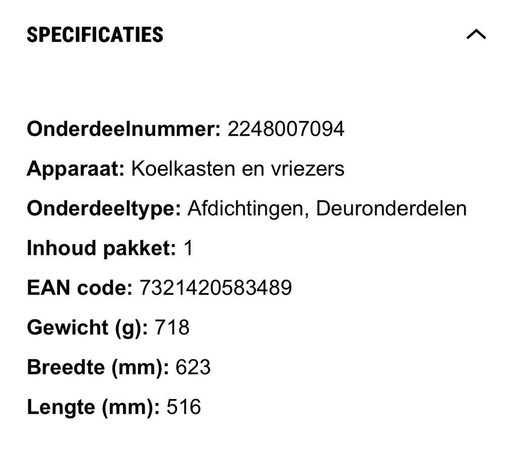 Magnetische afdichting vriezerdeur