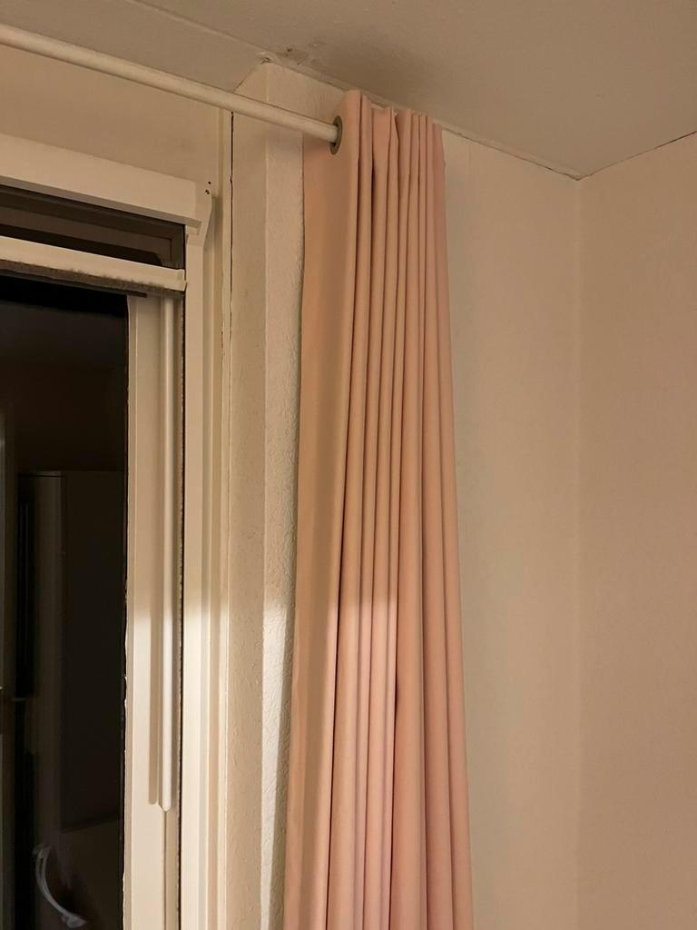 Gordijnen roze