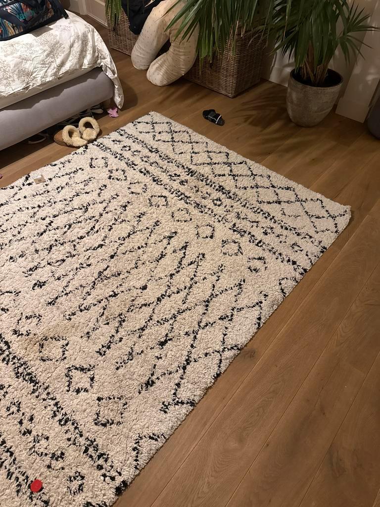 IKEA vloerkleed - zwart/wit patroon