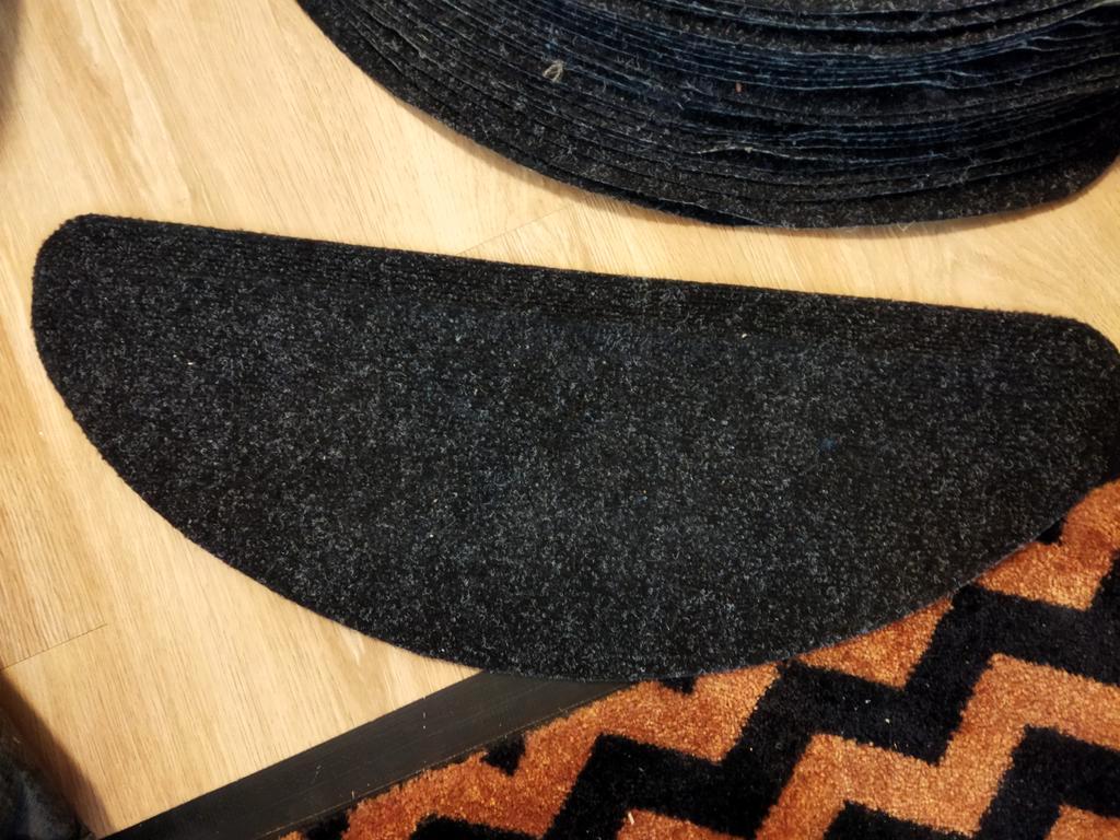 Trapmatten - Antraciet- Halve Maan