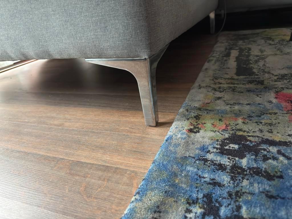 Mooie hoekbank licht grijs