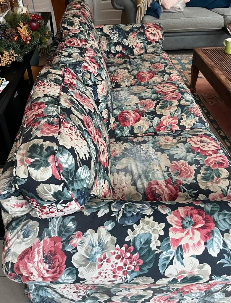 Ikea Ektorp 3-zitsbank met bloemenmotief