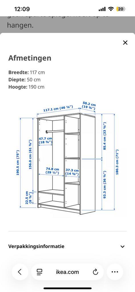 IKEA Kledingkast - beschadigd
