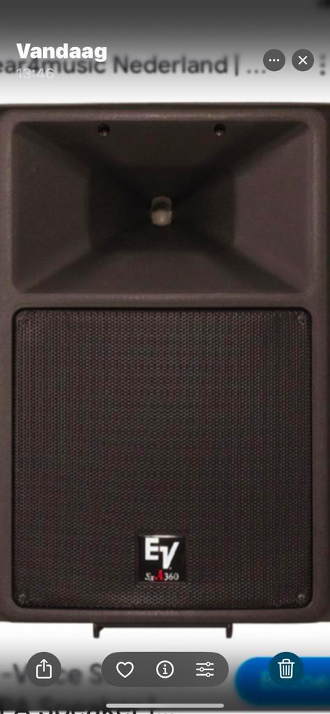 Electrovoice sba set gezocht