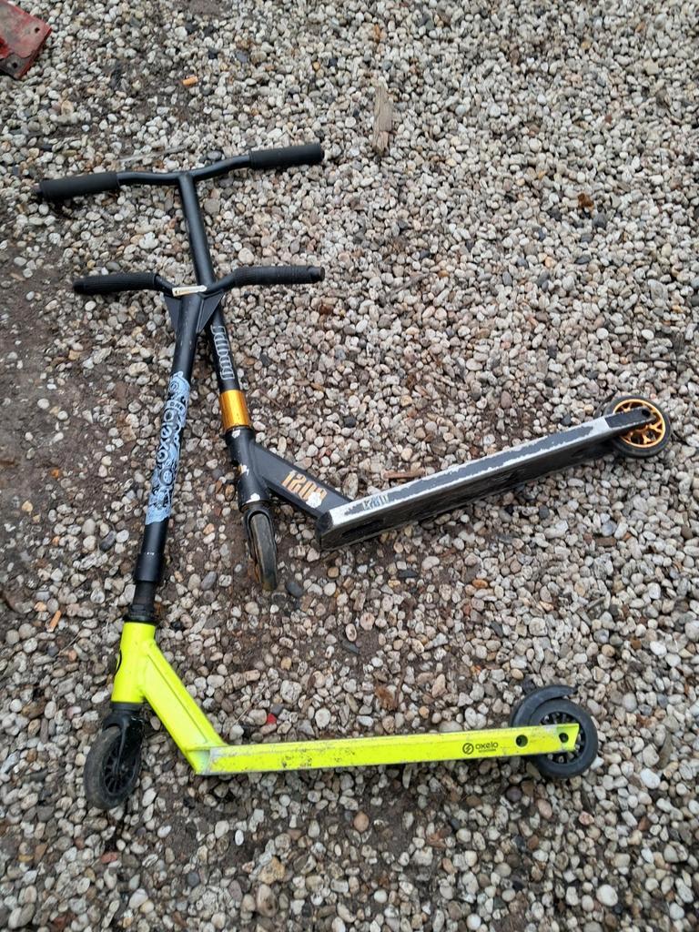 Twee gebruikte stuntsteps gratis/ruilen