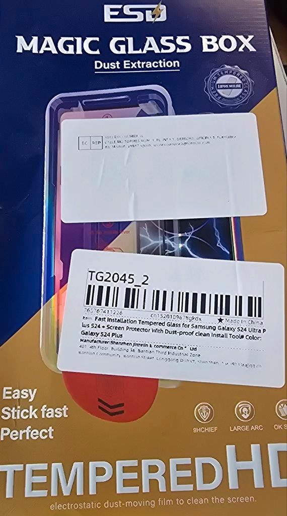 Samsung S24 Plus Screenprotector Tempered Glass