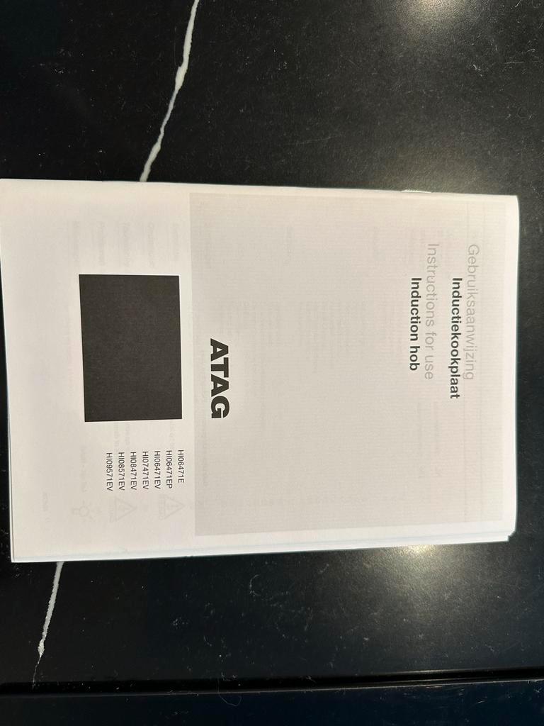 ATAG inductie kookplaat inbouw - werkt perfect!