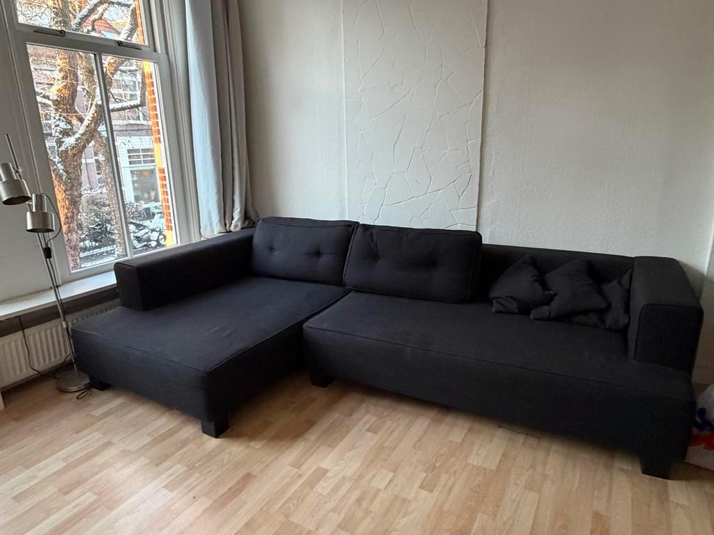 Donkergrijze Hoekbank - Comfortabel en Stijlvol