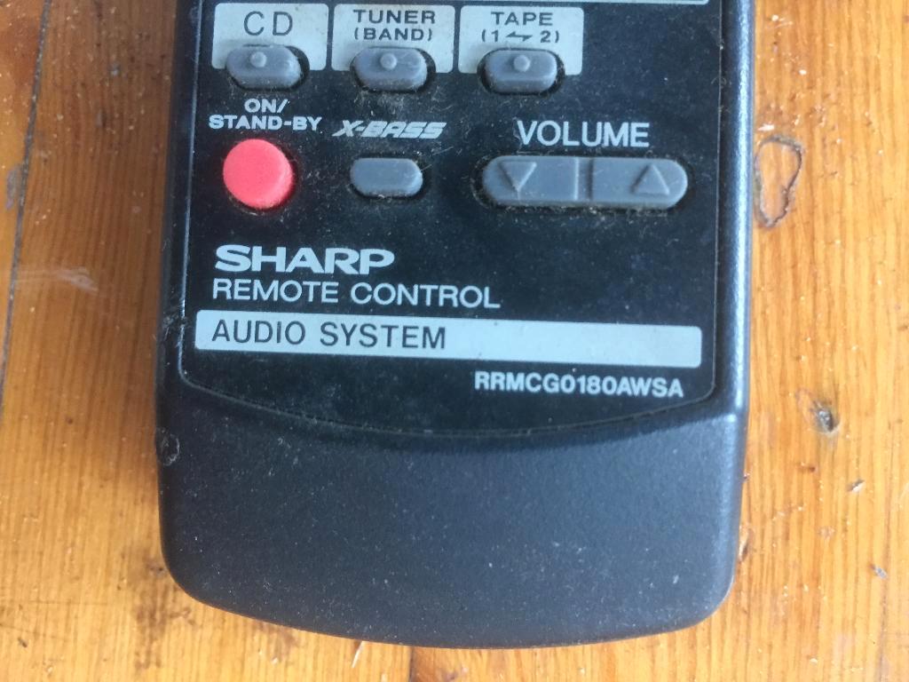 Afstandsbediening voor SHARP audio set