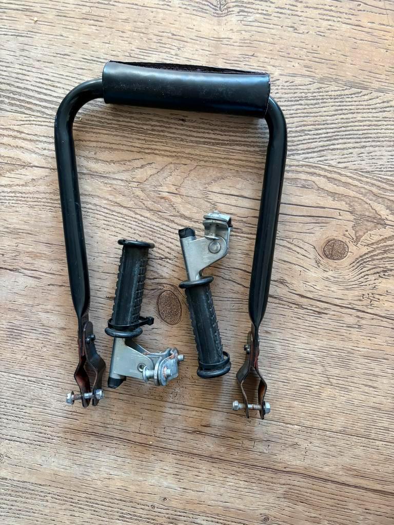 Fiets kinder rugsteun met voetensteun