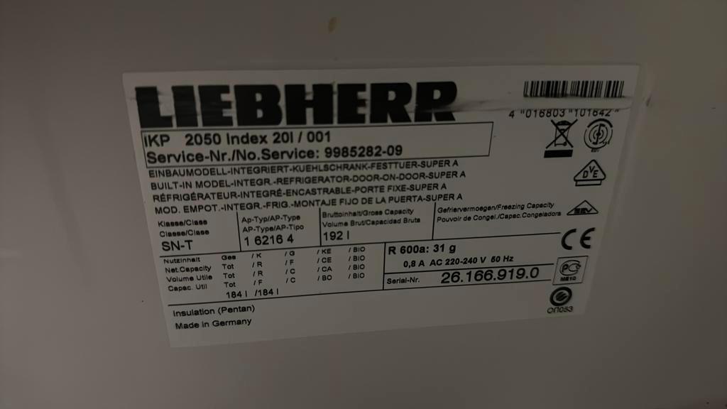 Liebherr koekast