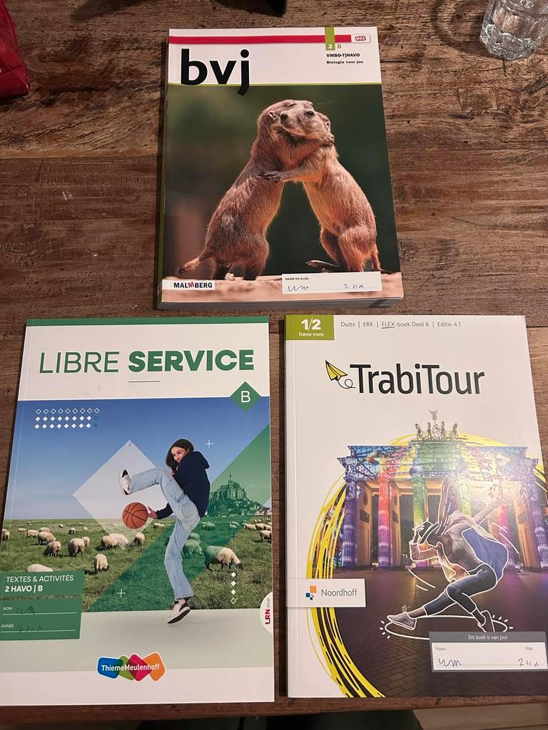 Schoolboeken Duits en Biologie - HAVO/VWO