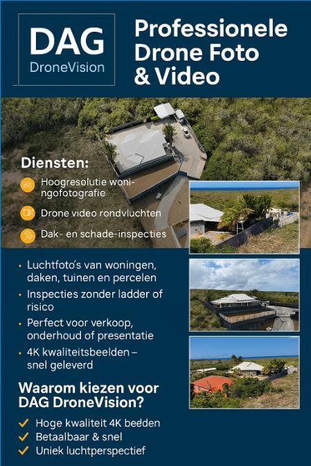 Professionele Drone Foto’s & Video van Uw Woning, Dak, Tuin