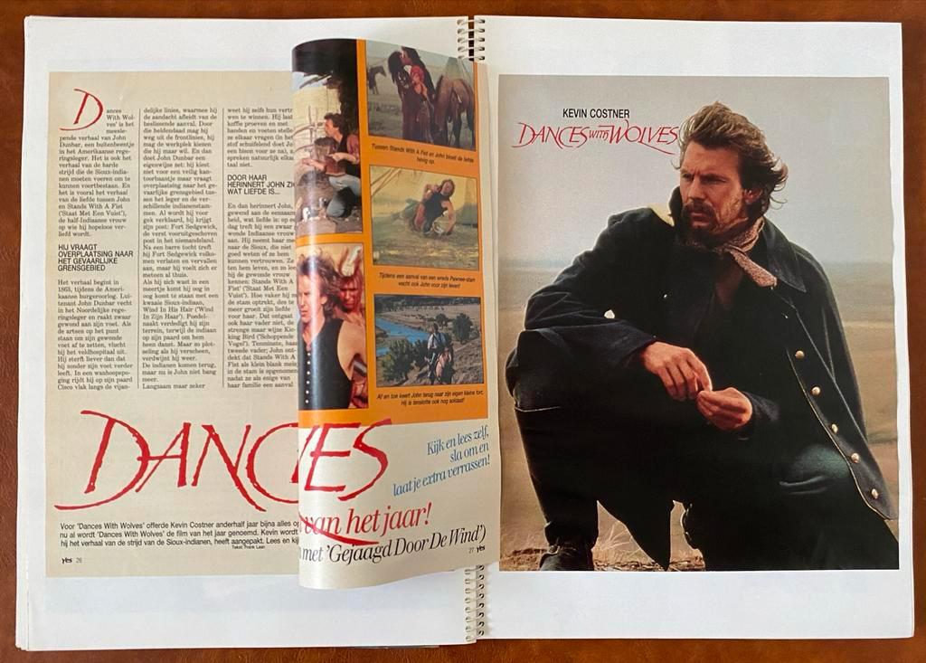 Gratis: 2 Kevin Costner/Dances With Wolves plakboeken